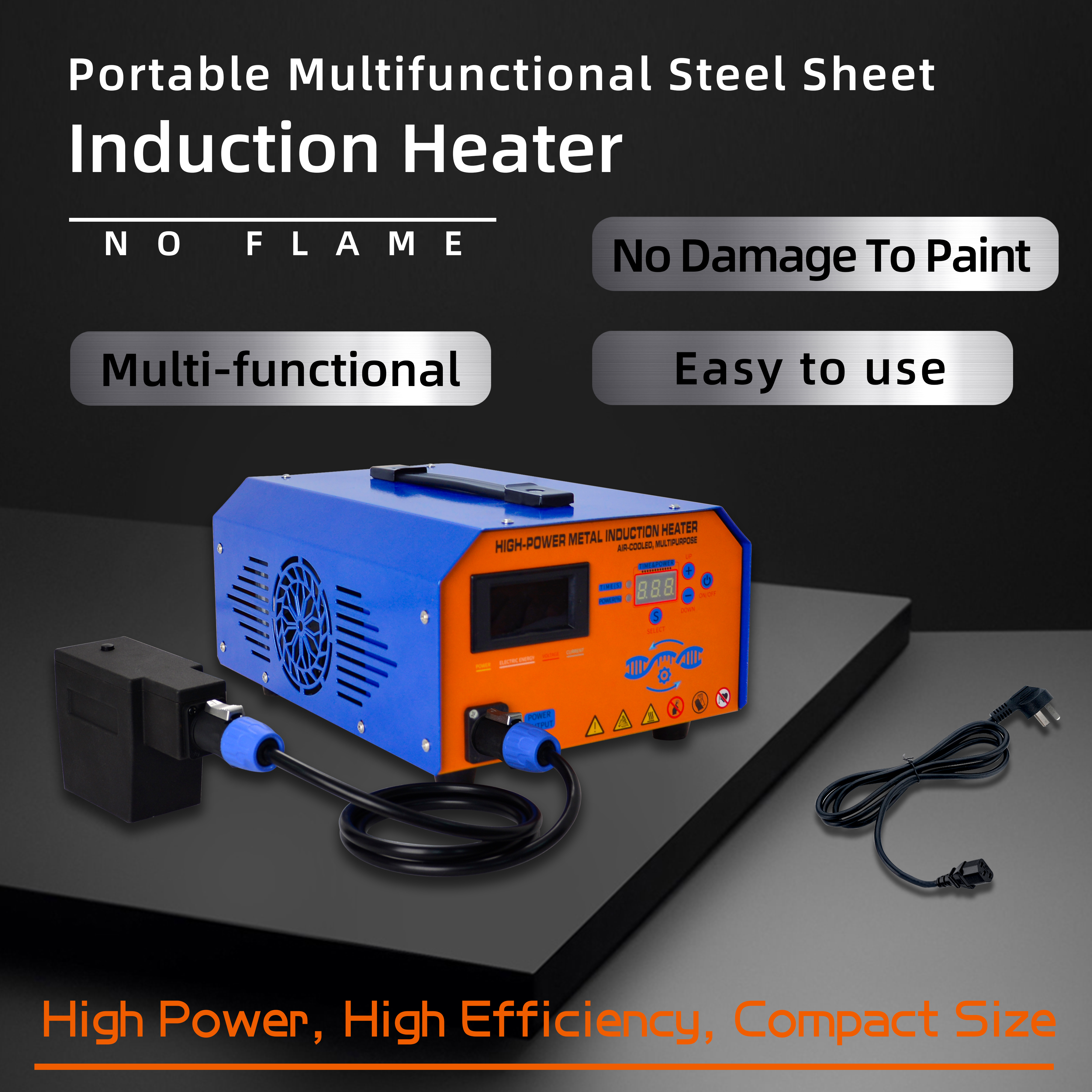 3KW PDR Induction Dent Removal Repair Tool for Auto Metal Sheet