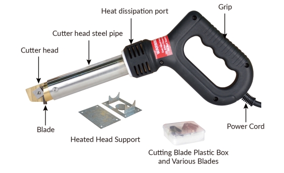 300W Mini Handheld Simple Portable Tyre Regroover with 20pcs of blades