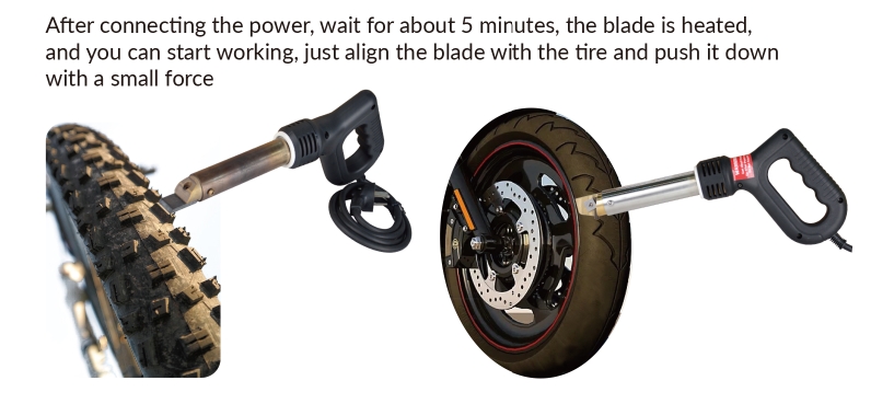300W Mini Handheld Simple Portable Tyre Regroover with 20pcs of blades