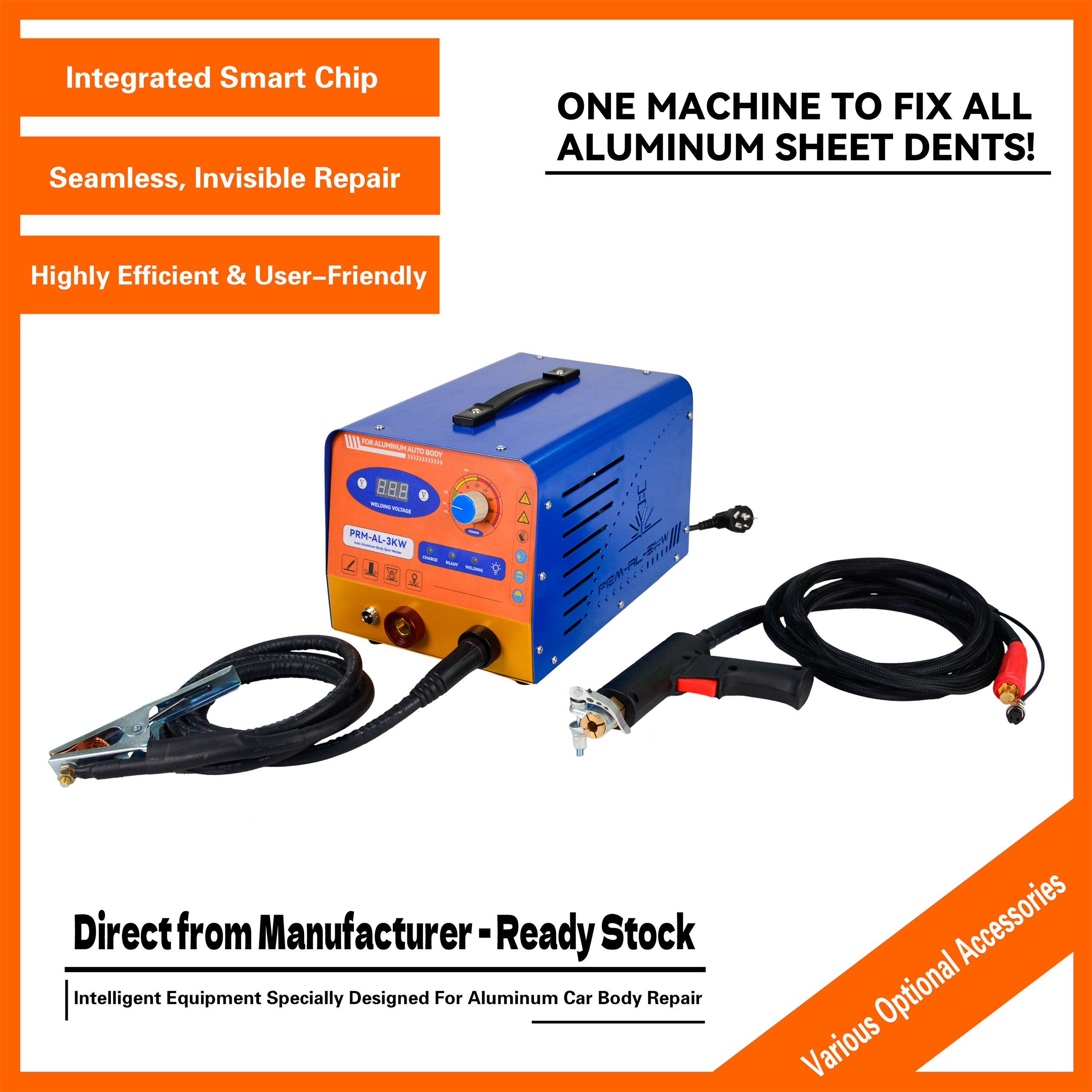 PRM-3KW DC Invert Car Body Aluminum Sheet Dent Repair Machine