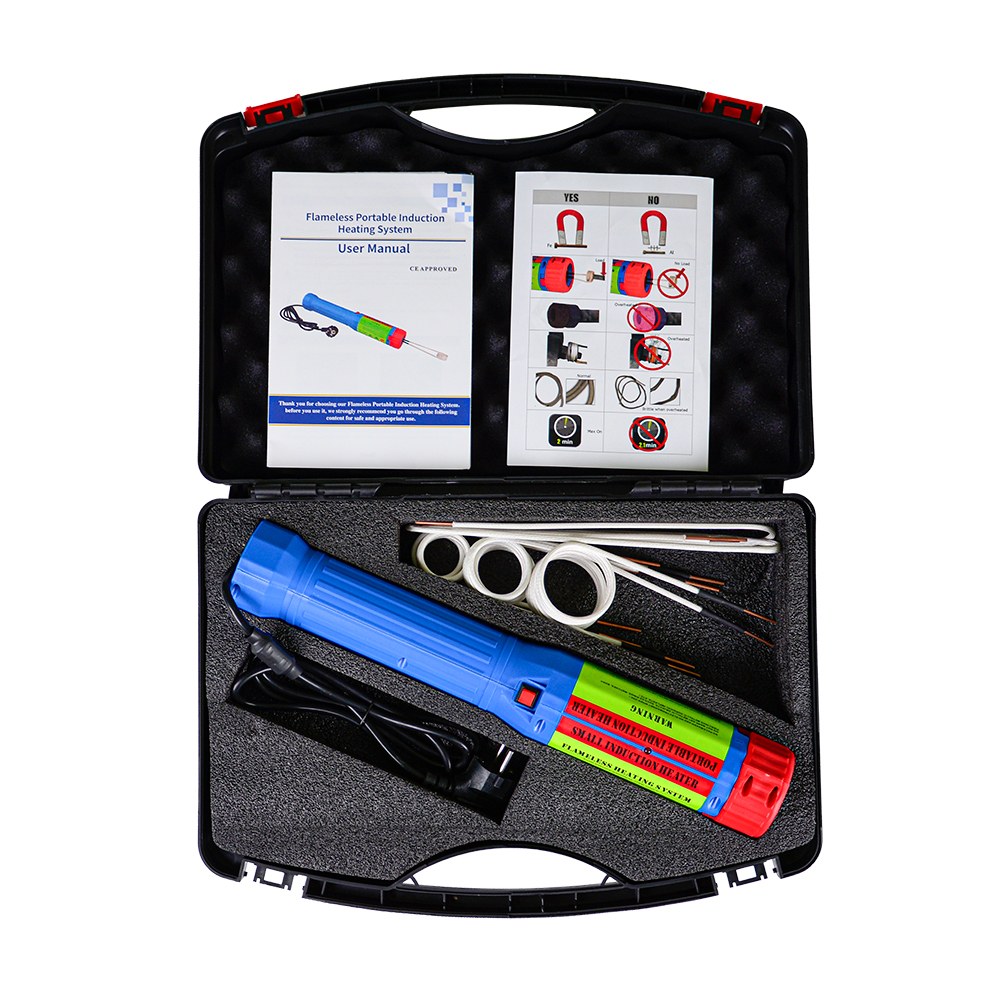 1400W Portable Induction Heater 3/8coils Kit for Repair Tool