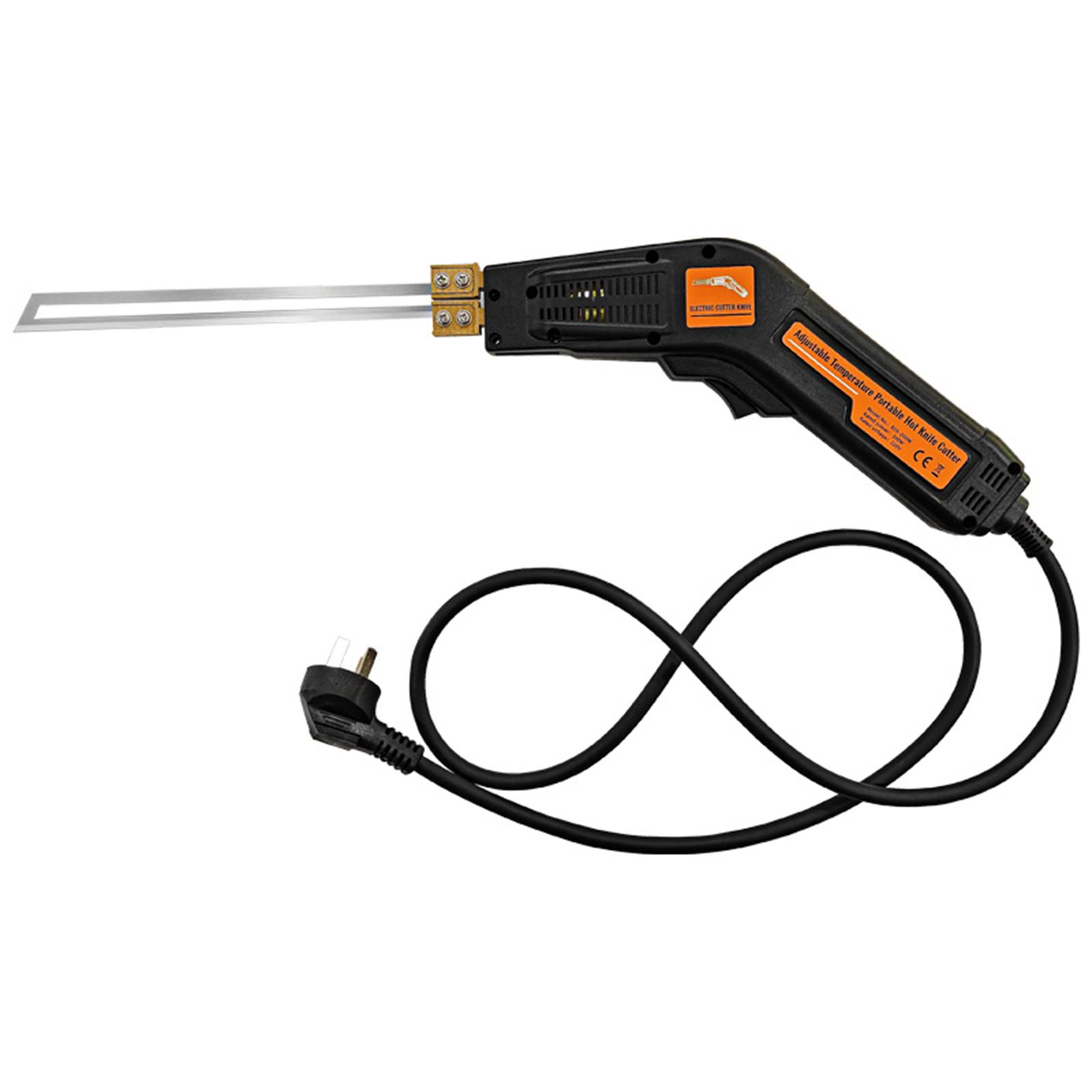 Air Cool Hot Knife Foam Cutter Tool Machine Slotting Groove Styrofoam Polystyrene Fabric Rope Cutter Electric Heating Hot Knife