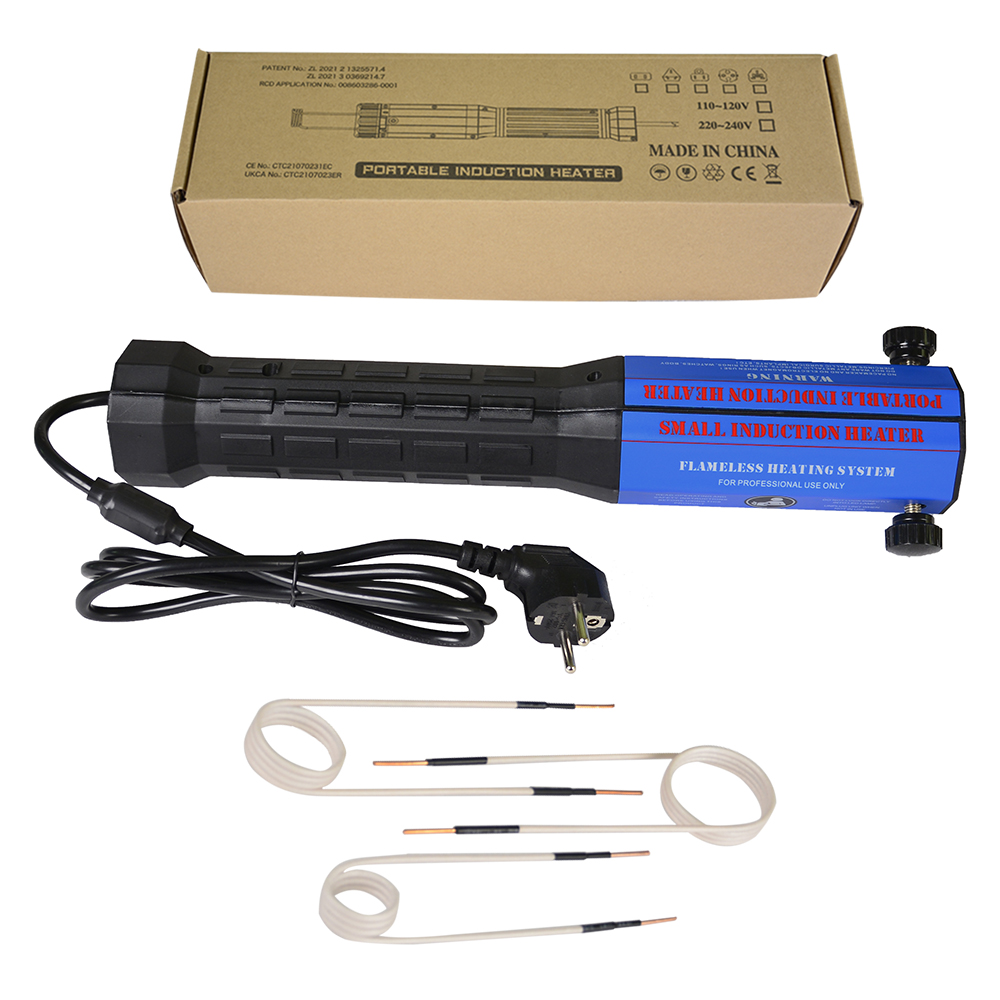 1300W Handle magnetic induction Heater 3/8coils Kit-Plastic pack for remove nut, bearing